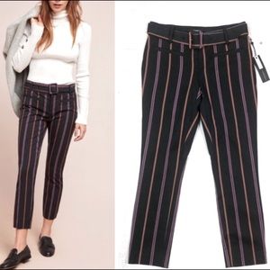 Anthropologie Essential Pinstriped Slim Pants. Size 0